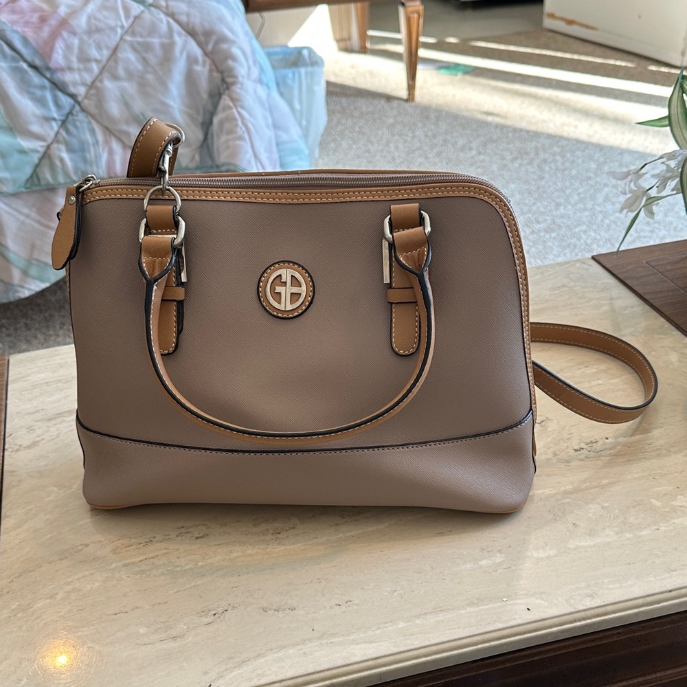 Elegant Tan Satchel Bag